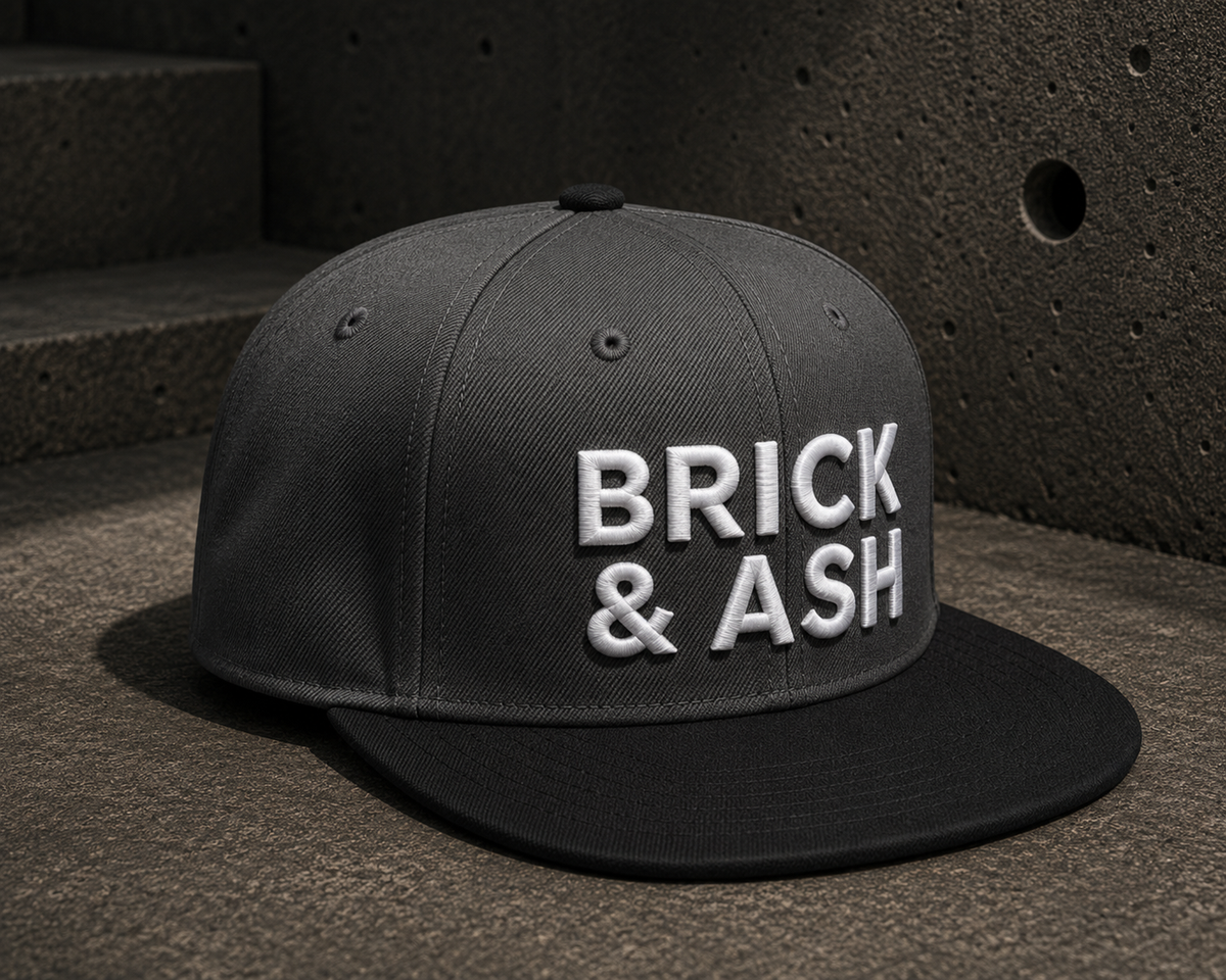 Brick & Ash Founders Snapback Hat lifestyle view