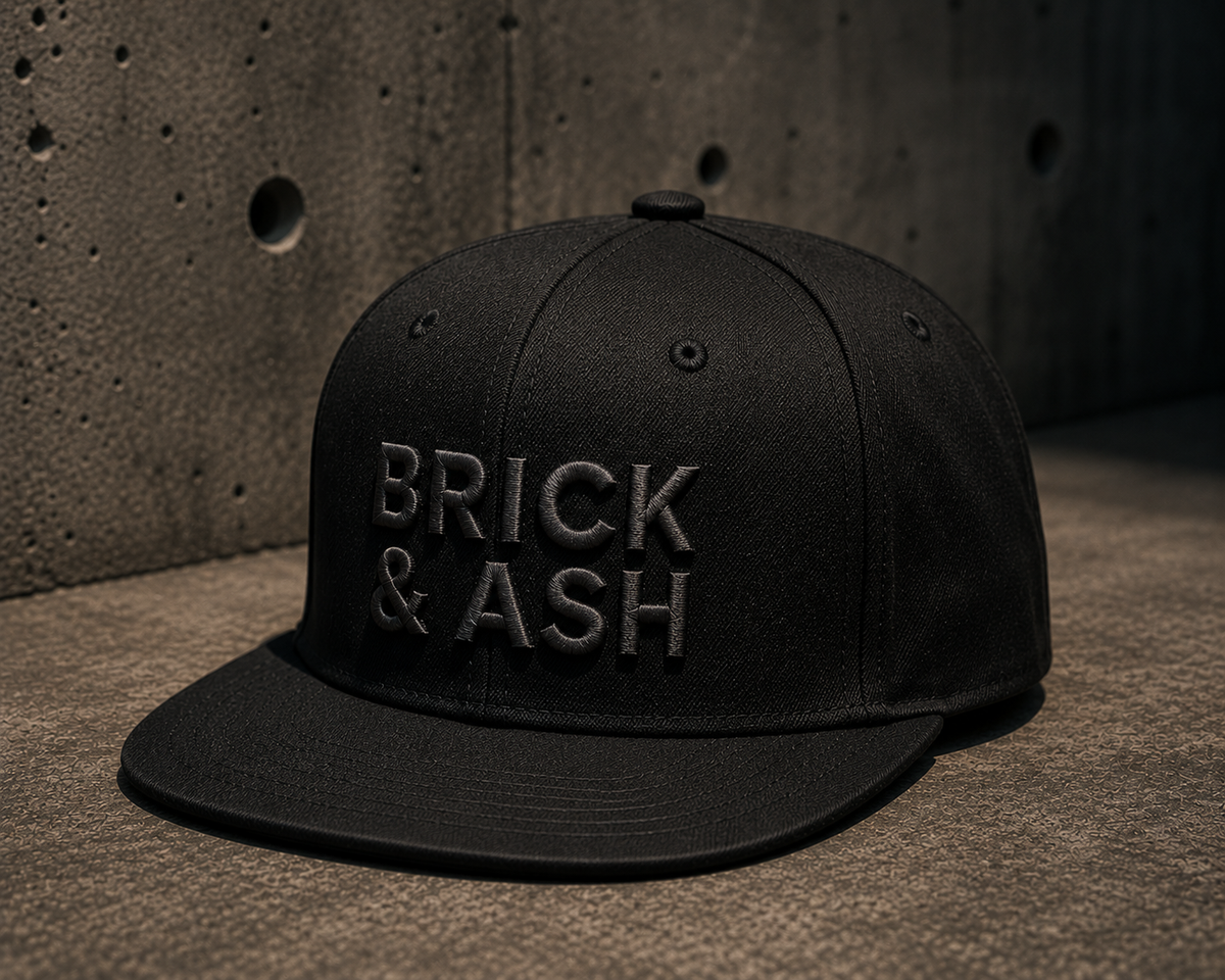 Brick & Ash Founders Snapback Hat lifestyle view