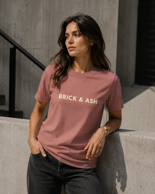 Brick & Ash Essential Women's Tee lifestyle view