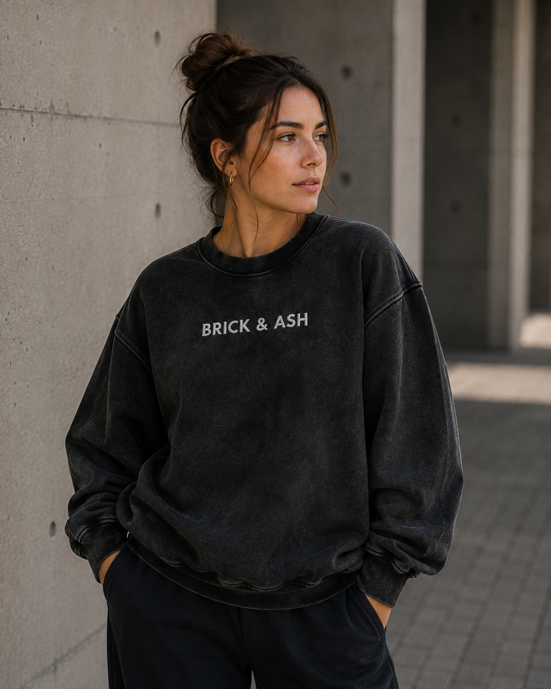 Brick & Ash Forged Crew Sweatshirt lifestyle view