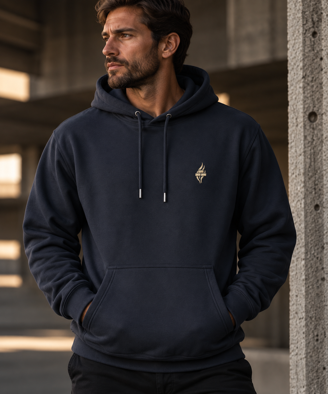 Brick & Ash Founders Hoodie in Abyss