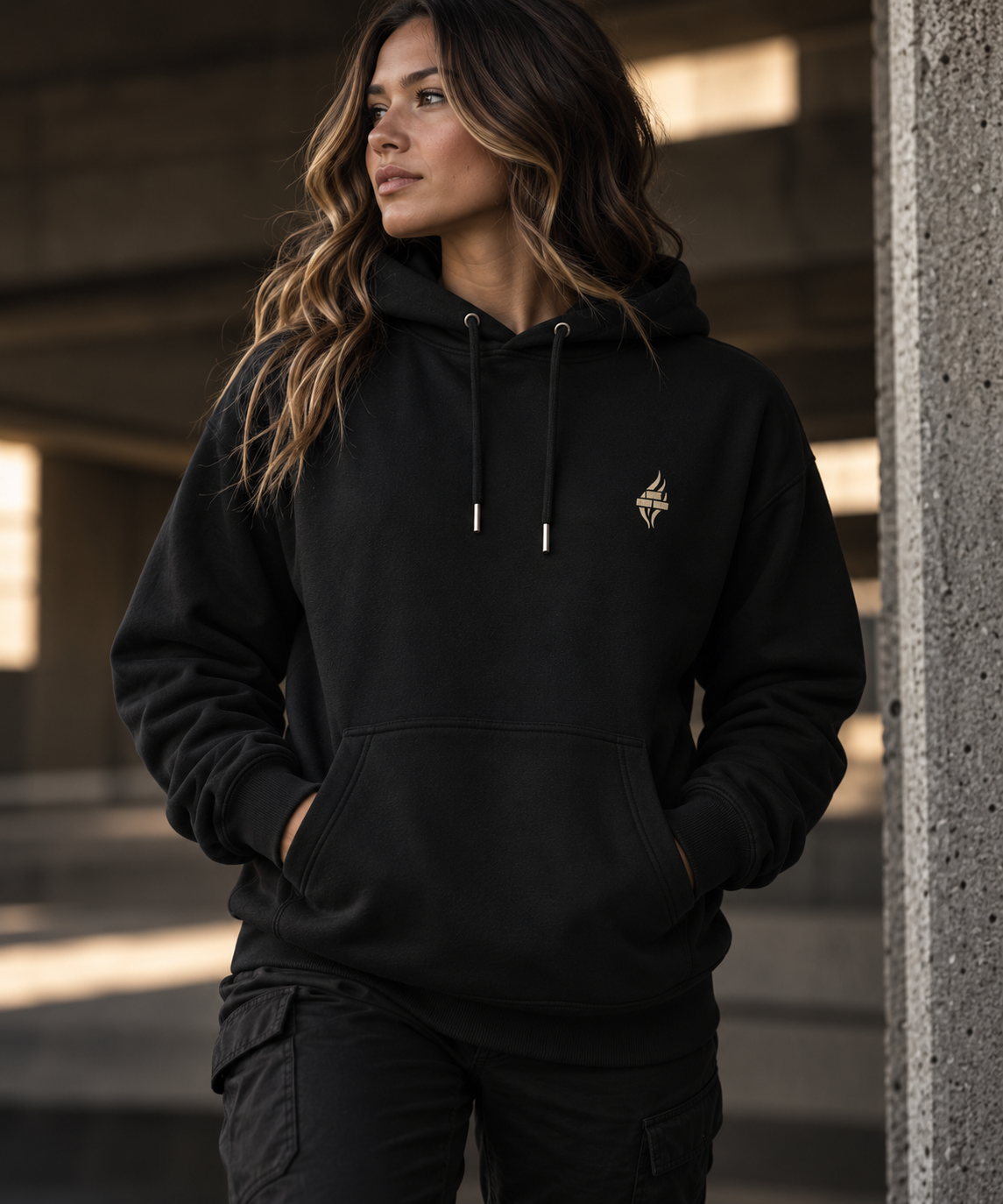 Brick & Ash Founders Hoodie in Obsidian